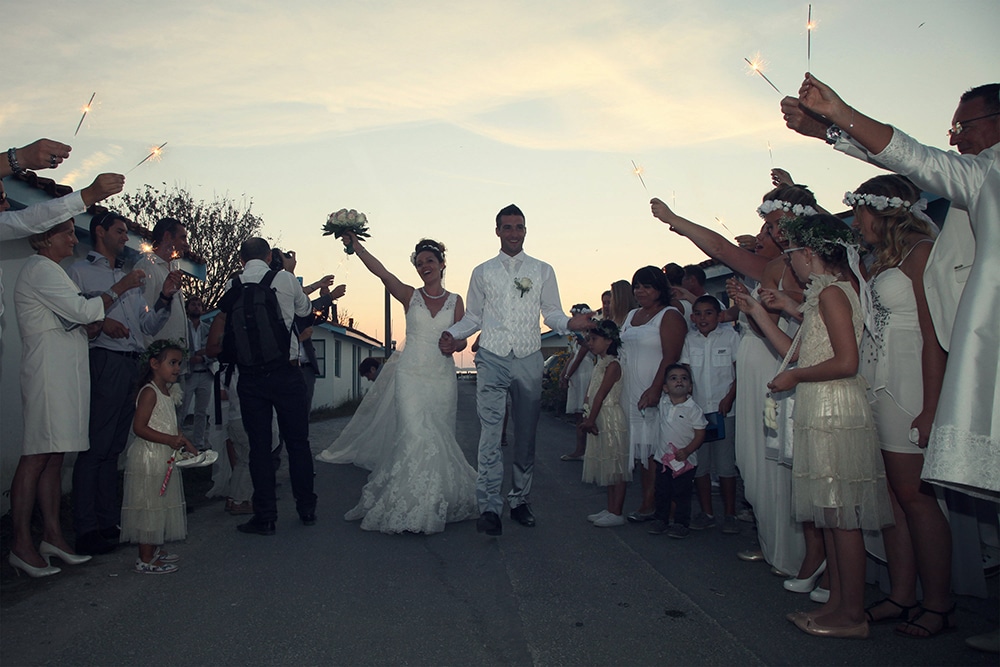 White wedding in Cap Ferret